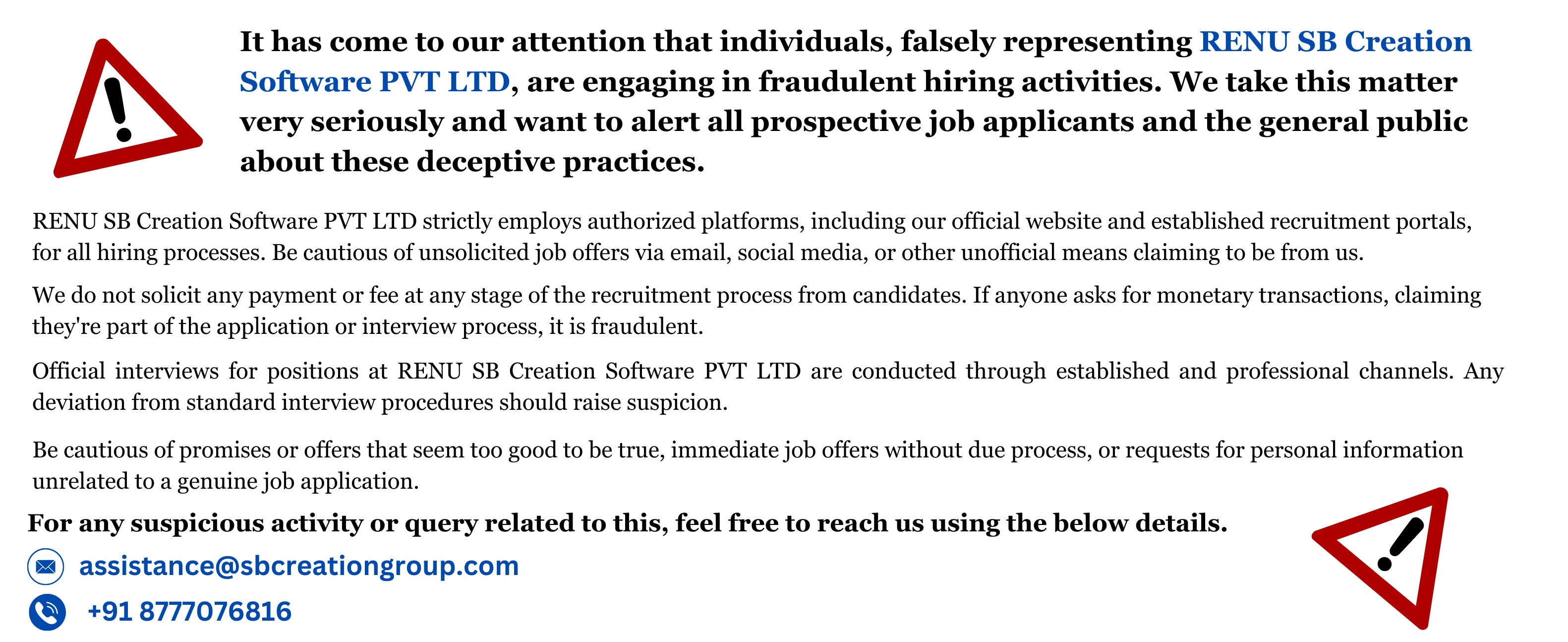 Job Info